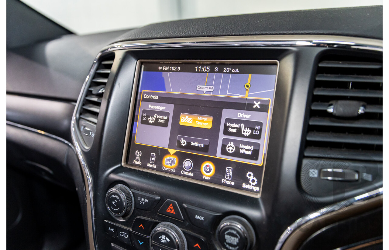 8/2015 Jeep Grand Cherokee Limited (4x4) WK MY15 4d Wagon Maximum Steel Metallic Turbo Diesel 3.0L