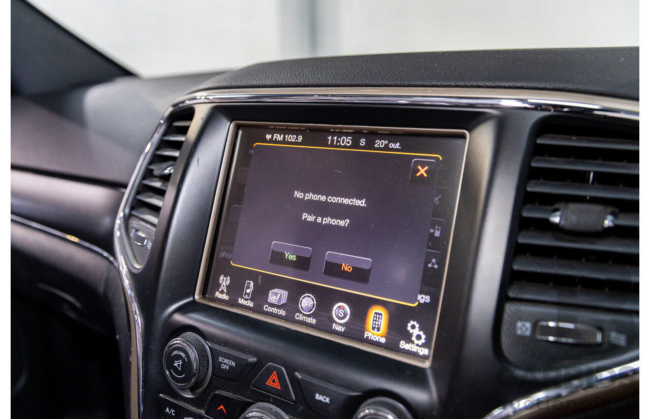 8/2015 Jeep Grand Cherokee Limited (4x4) WK MY15 4d Wagon Maximum Steel Metallic Turbo Diesel 3.0L