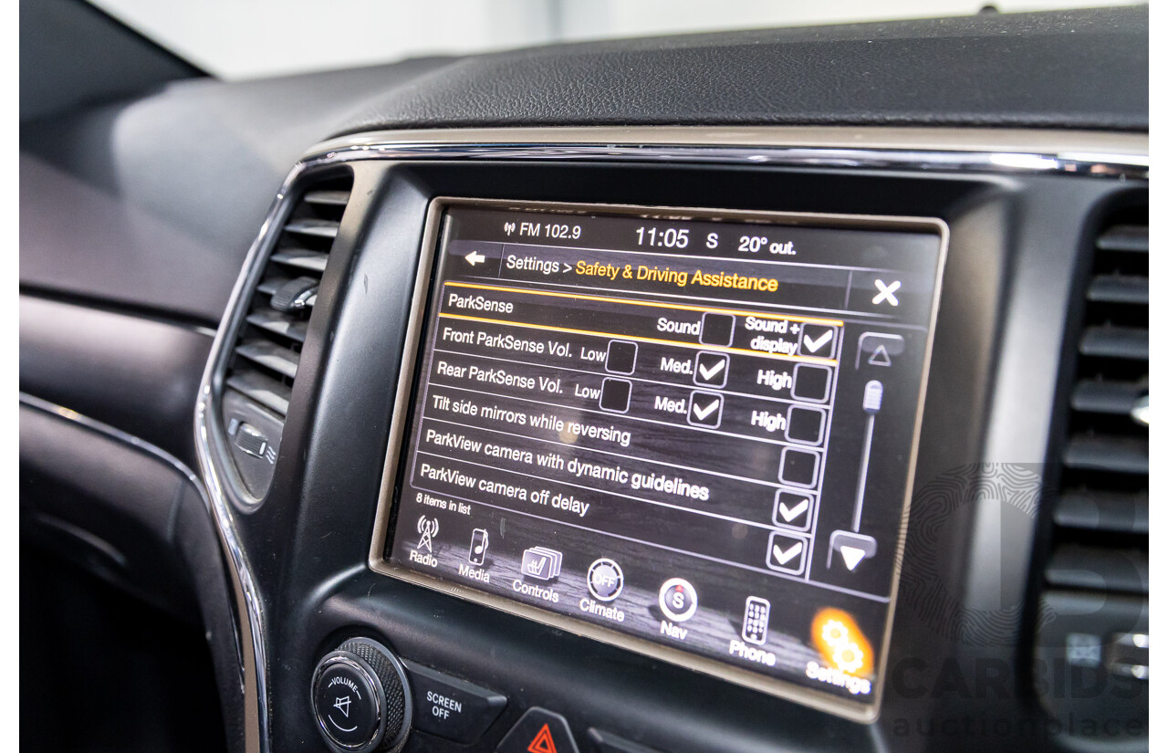 8/2015 Jeep Grand Cherokee Limited (4x4) WK MY15 4d Wagon Maximum Steel Metallic Turbo Diesel 3.0L