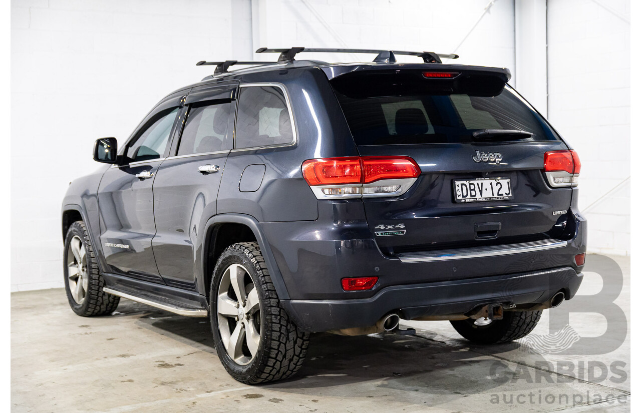 8/2015 Jeep Grand Cherokee Limited (4x4) WK MY15 4d Wagon Maximum Steel Metallic Turbo Diesel 3.0L