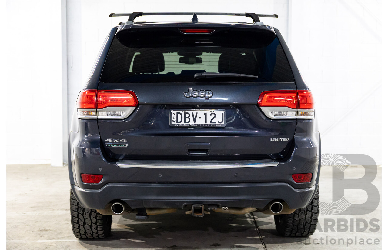 8/2015 Jeep Grand Cherokee Limited (4x4) WK MY15 4d Wagon Maximum Steel Metallic Turbo Diesel 3.0L