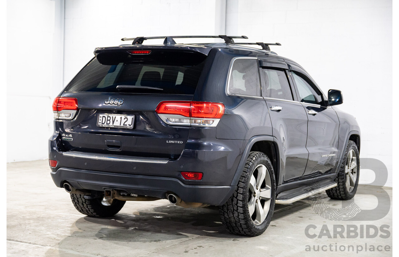 8/2015 Jeep Grand Cherokee Limited (4x4) WK MY15 4d Wagon Maximum Steel Metallic Turbo Diesel 3.0L