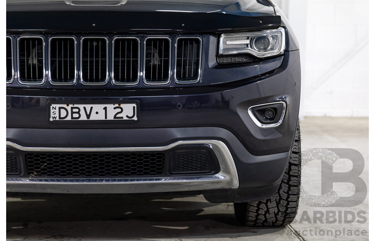 8/2015 Jeep Grand Cherokee Limited (4x4) WK MY15 4d Wagon Maximum Steel Metallic Turbo Diesel 3.0L