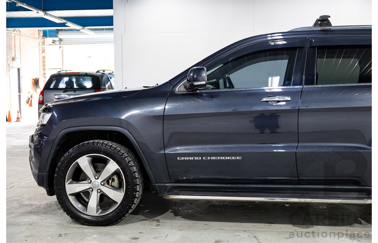 8/2015 Jeep Grand Cherokee Limited (4x4) WK MY15 4d Wagon Maximum Steel Metallic Turbo Diesel 3.0L