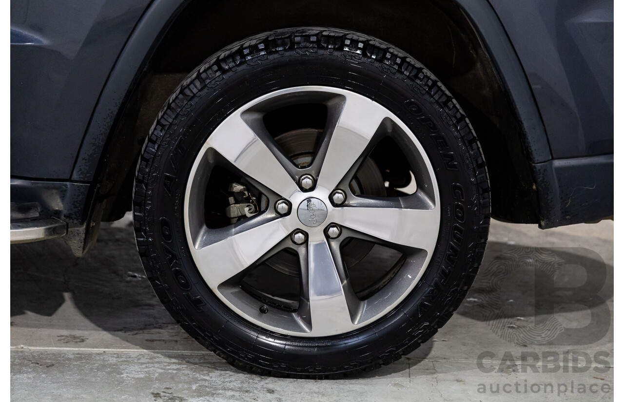 8/2015 Jeep Grand Cherokee Limited (4x4) WK MY15 4d Wagon Maximum Steel Metallic Turbo Diesel 3.0L