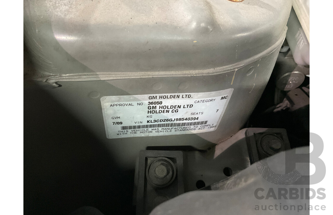 7/2009 Holden Captiva LX (4x4) CG MY09.5 4d Wagon Grey 3.2L