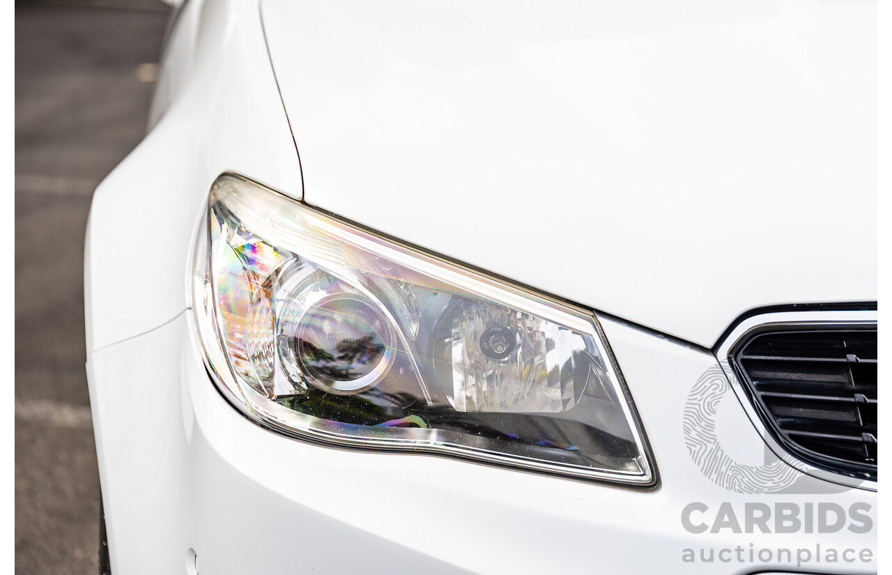 6/2014 Holden VF Commodore SS-V 2d Utility Heron White V8 6.0L - Supercharged