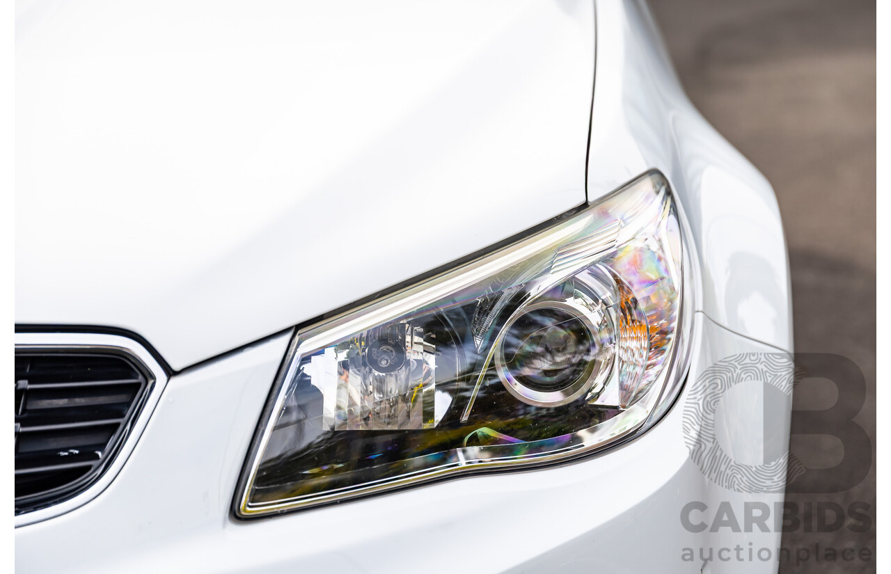 6/2014 Holden VF Commodore SS-V 2d Utility Heron White V8 6.0L - Supercharged