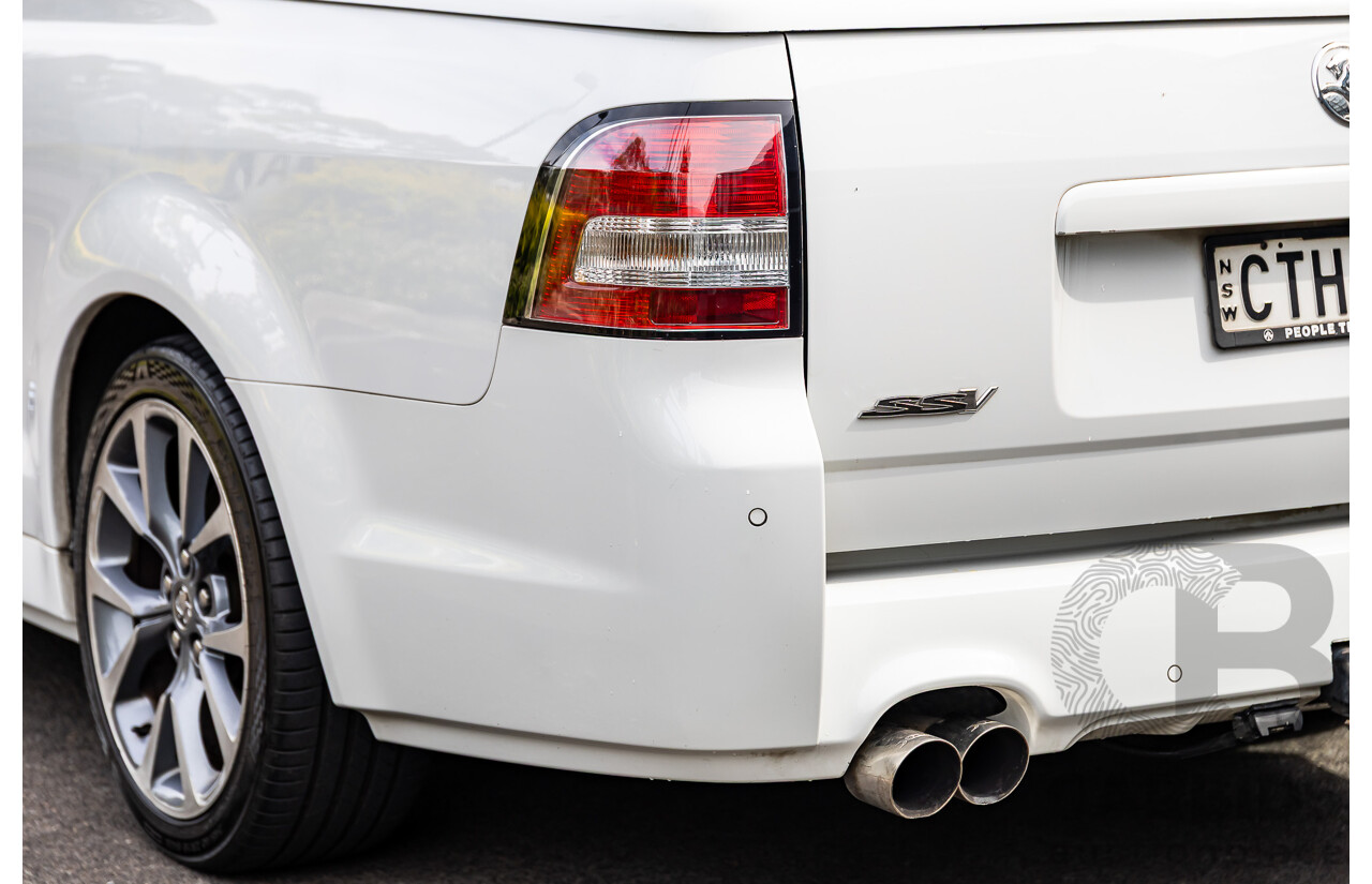 6/2014 Holden VF Commodore SS-V 2d Utility Heron White V8 6.0L - Supercharged