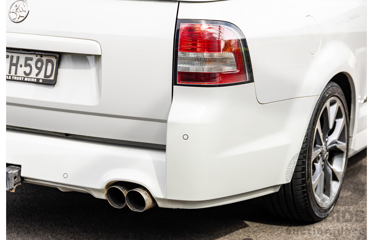 6/2014 Holden VF Commodore SS-V 2d Utility Heron White V8 6.0L - Supercharged