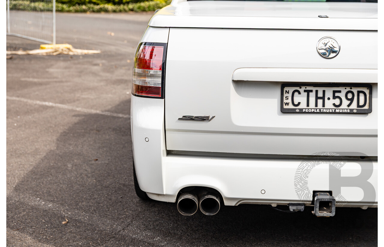 6/2014 Holden VF Commodore SS-V 2d Utility Heron White V8 6.0L - Supercharged