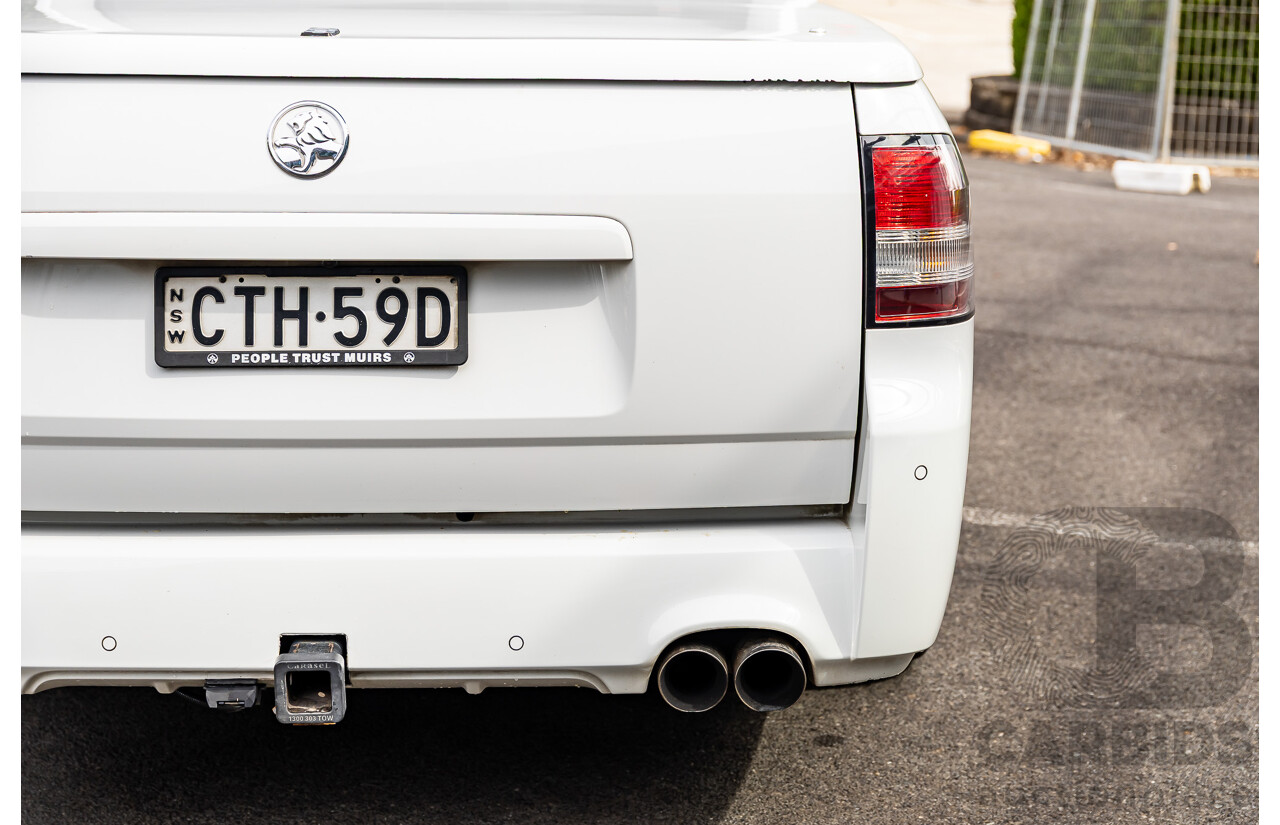 6/2014 Holden VF Commodore SS-V 2d Utility Heron White V8 6.0L - Supercharged