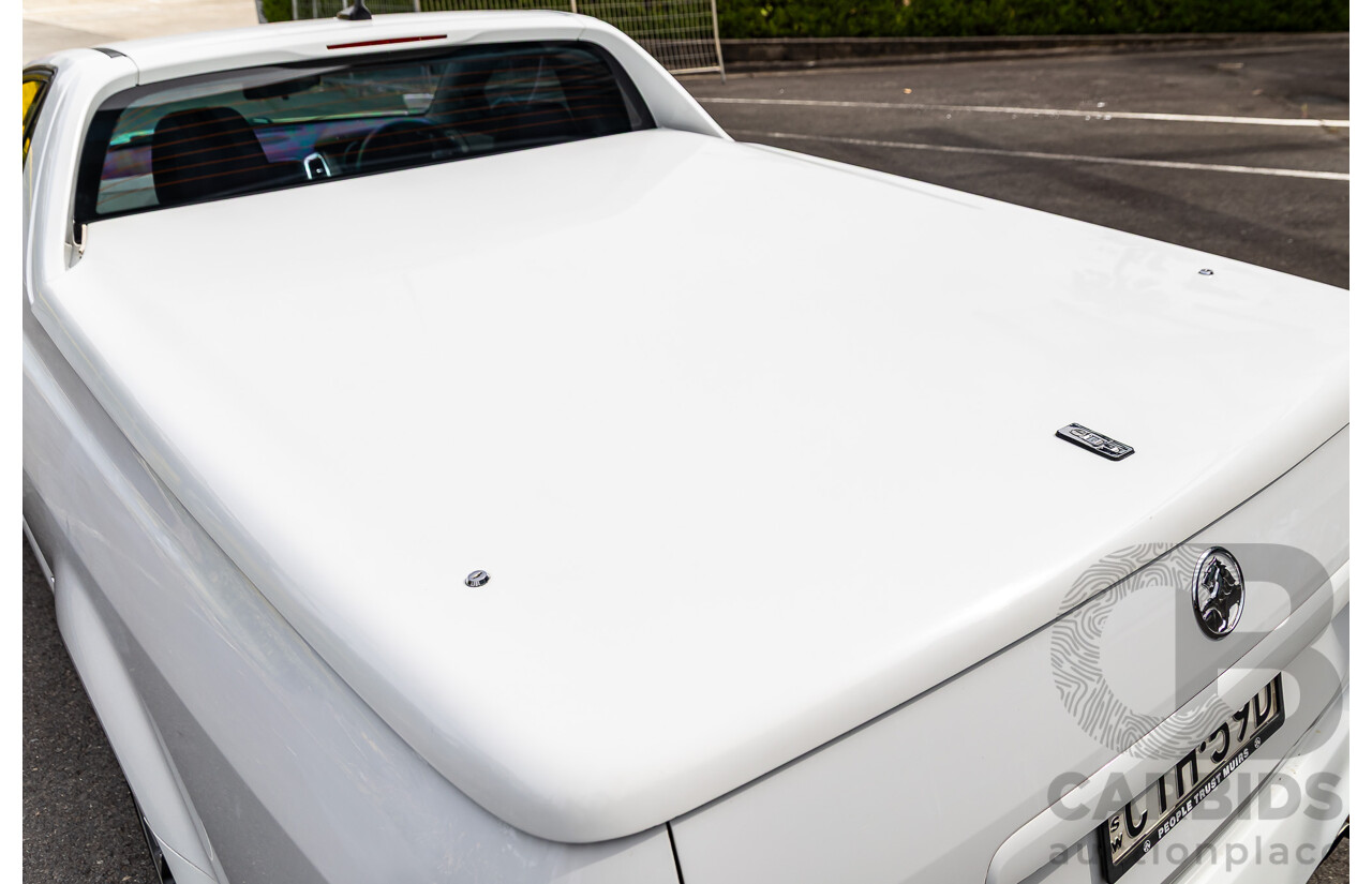 6/2014 Holden VF Commodore SS-V 2d Utility Heron White V8 6.0L - Supercharged