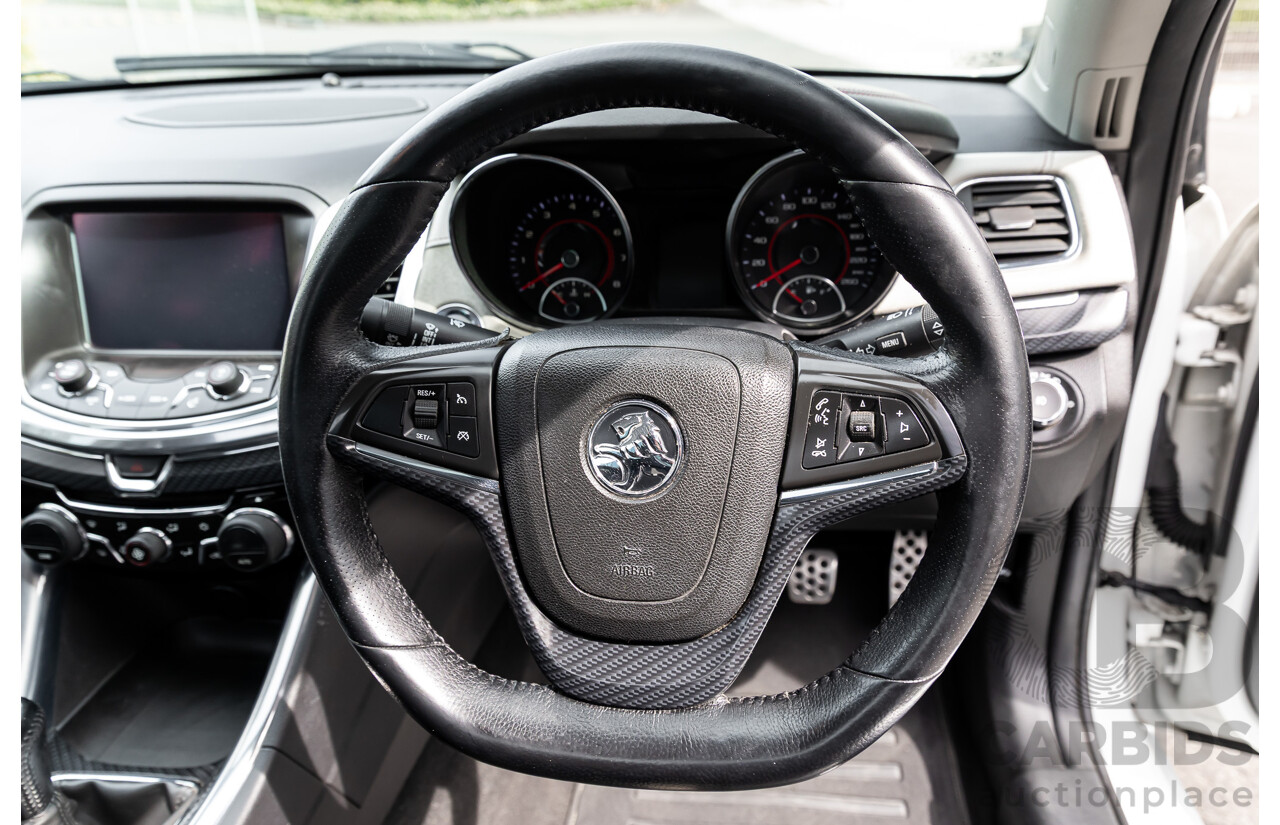 6/2014 Holden VF Commodore SS-V 2d Utility Heron White V8 6.0L - Supercharged