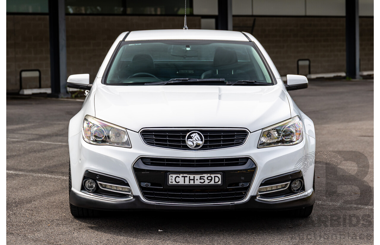 6/2014 Holden VF Commodore SS-V 2d Utility Heron White V8 6.0L - Supercharged
