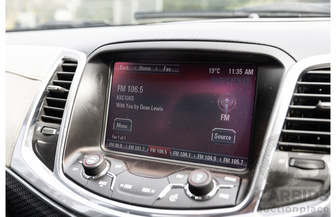 6/2014 Holden VF Commodore SS-V 2d Utility Heron White V8 6.0L - Supercharged