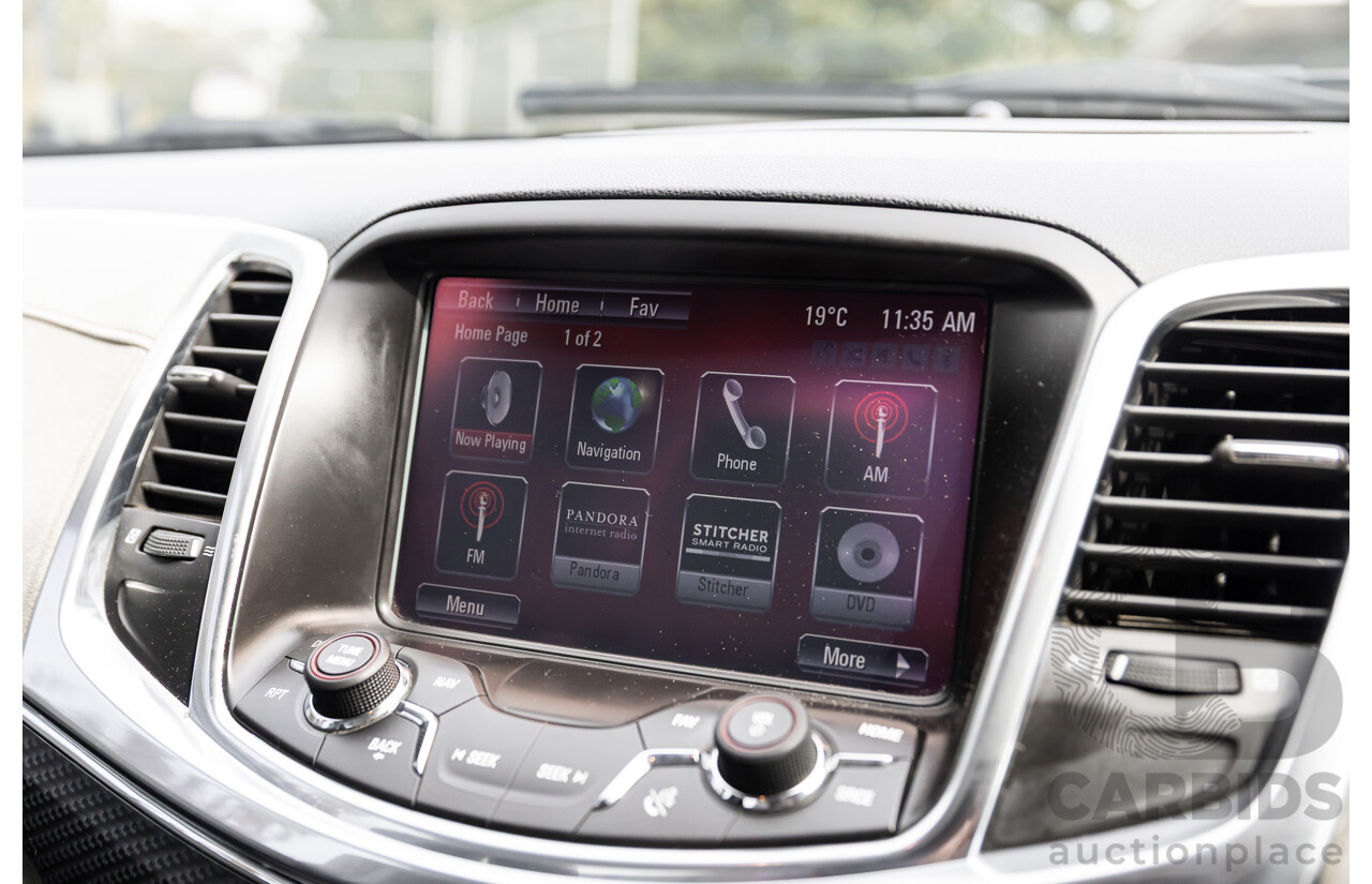 6/2014 Holden VF Commodore SS-V 2d Utility Heron White V8 6.0L - Supercharged