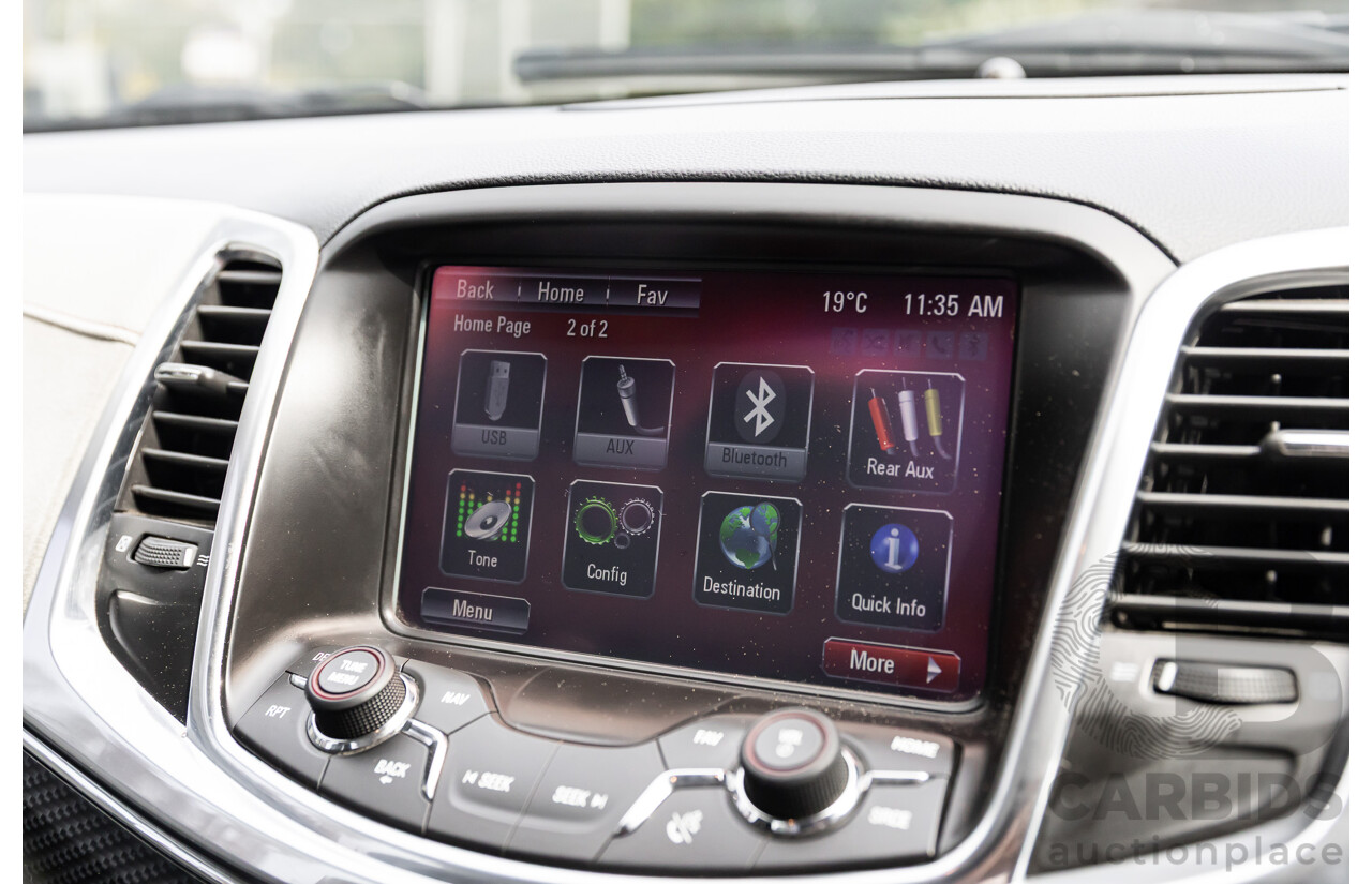 6/2014 Holden VF Commodore SS-V 2d Utility Heron White V8 6.0L - Supercharged