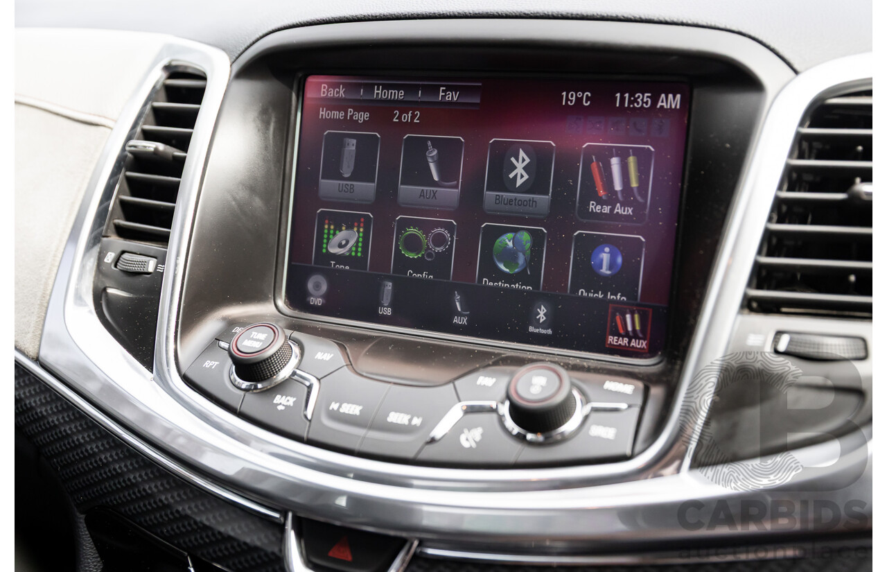 6/2014 Holden VF Commodore SS-V 2d Utility Heron White V8 6.0L - Supercharged