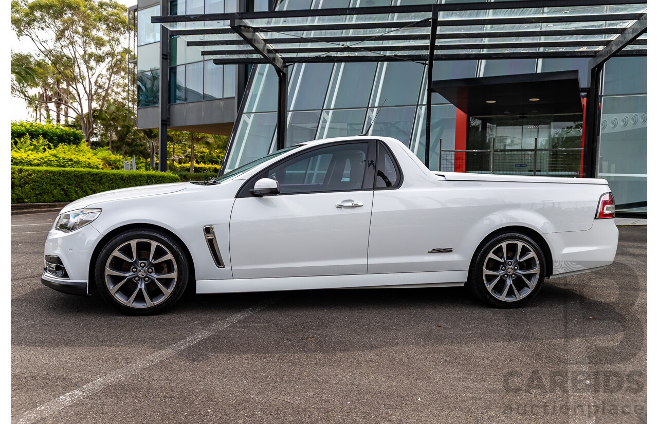 6/2014 Holden VF Commodore SS-V 2d Utility Heron White V8 6.0L - Supercharged