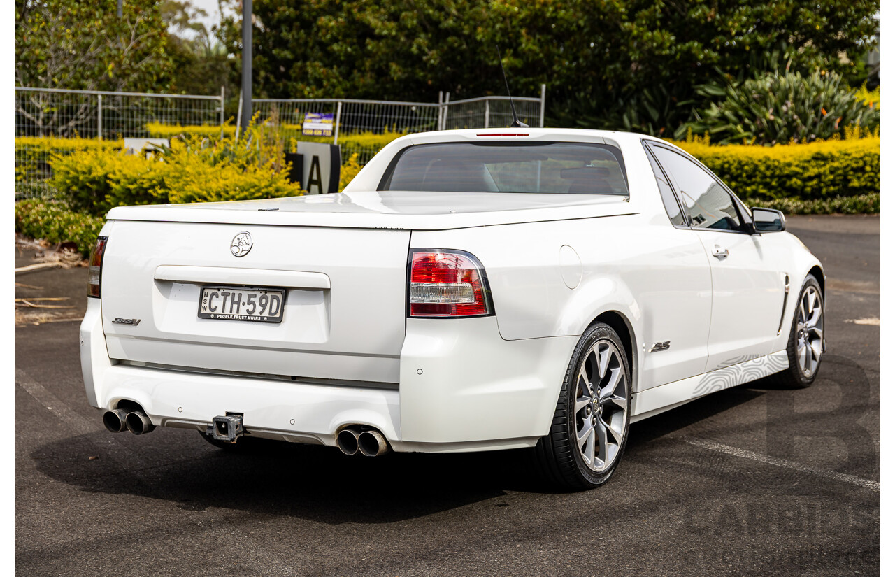 6/2014 Holden VF Commodore SS-V 2d Utility Heron White V8 6.0L - Supercharged