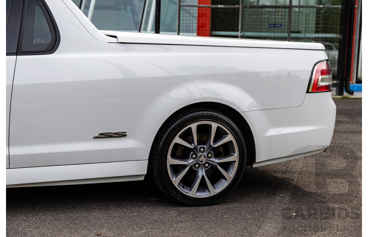 6/2014 Holden VF Commodore SS-V 2d Utility Heron White V8 6.0L - Supercharged