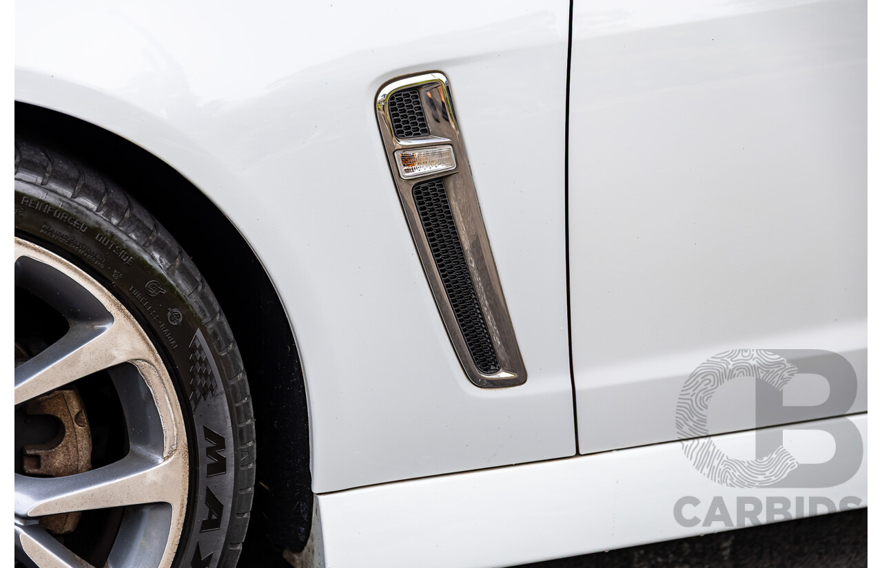 6/2014 Holden VF Commodore SS-V 2d Utility Heron White V8 6.0L - Supercharged