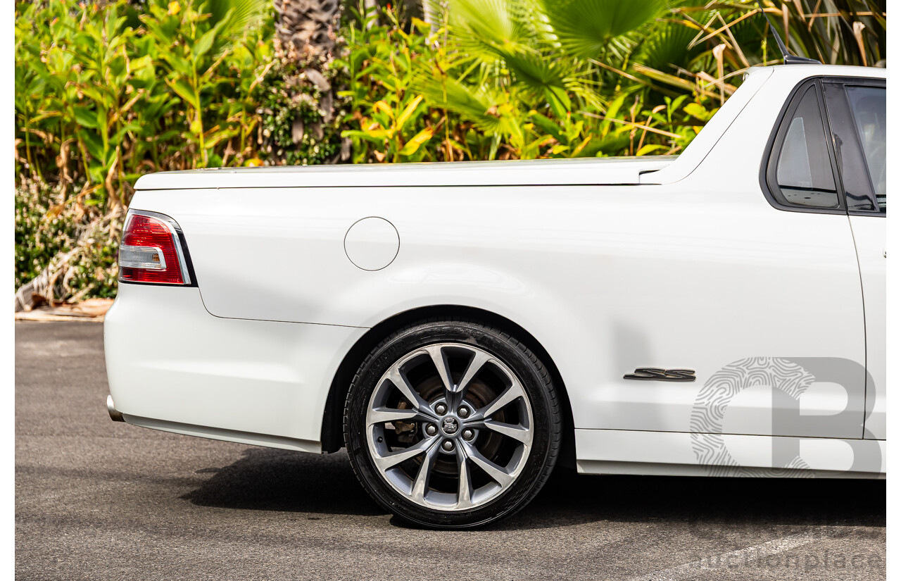 6/2014 Holden VF Commodore SS-V 2d Utility Heron White V8 6.0L - Supercharged