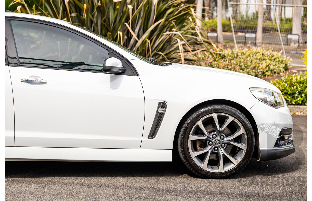 6/2014 Holden VF Commodore SS-V 2d Utility Heron White V8 6.0L - Supercharged