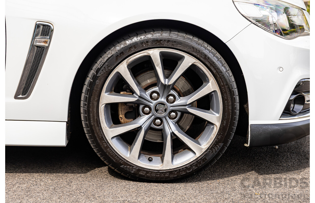 6/2014 Holden VF Commodore SS-V 2d Utility Heron White V8 6.0L - Supercharged