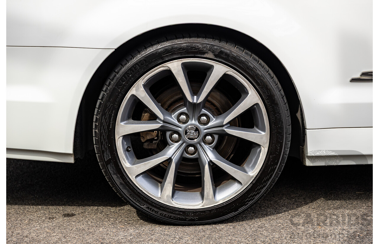 6/2014 Holden VF Commodore SS-V 2d Utility Heron White V8 6.0L - Supercharged