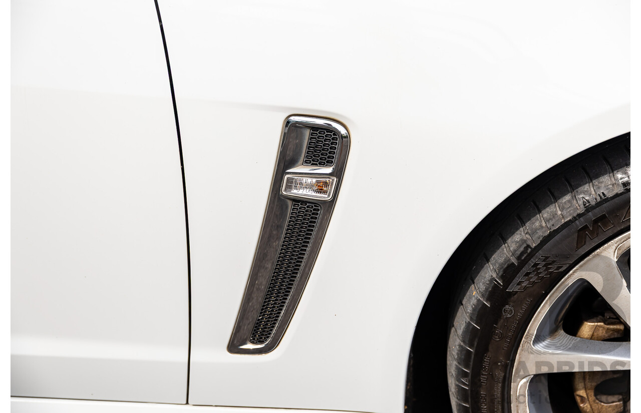 6/2014 Holden VF Commodore SS-V 2d Utility Heron White V8 6.0L - Supercharged