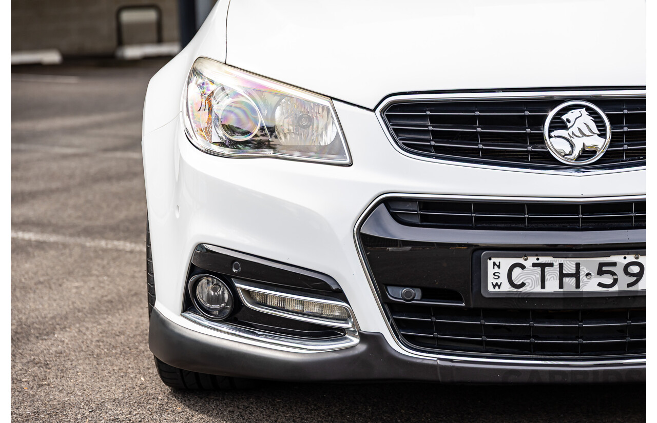 6/2014 Holden VF Commodore SS-V 2d Utility Heron White V8 6.0L - Supercharged