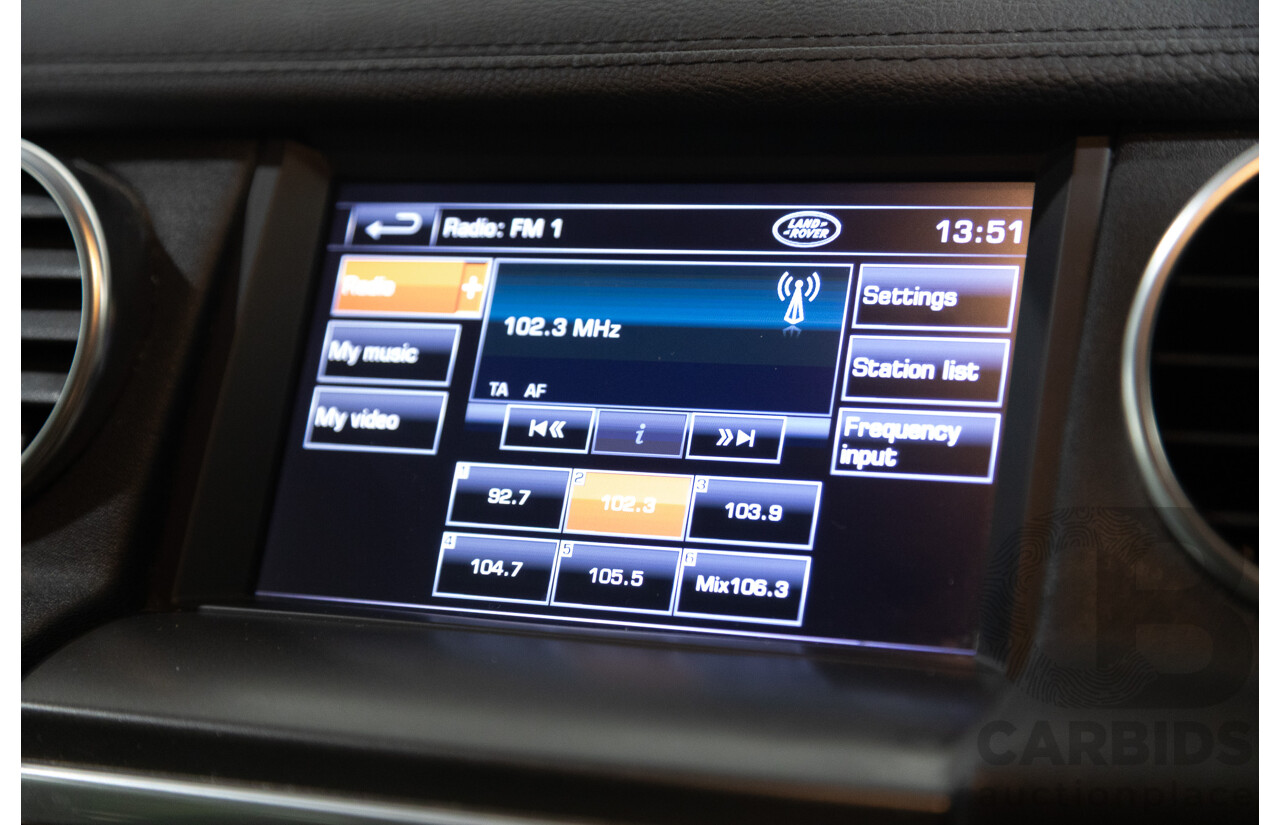 1/2013 Land Rover Discovery 4 3.0 TDV6 (4x4) MY13 4d Wagon Siberian Silver Turbo Diesel 3.0L - 7 Seats