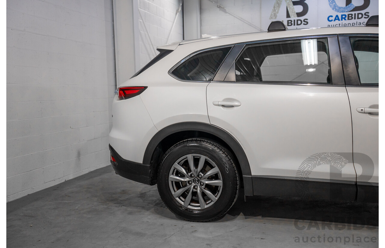 01/2018 Mazda CX-9 Sport (FWD) MY18 4D Wagon Snowflake White Pearl Turbo 2.5L - 7 Seater