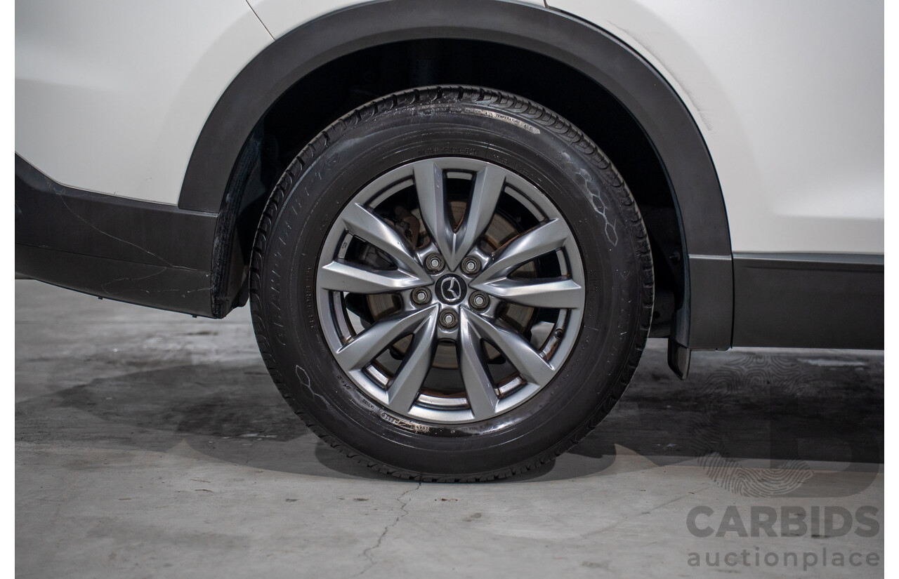 01/2018 Mazda CX-9 Sport (FWD) MY18 4D Wagon Snowflake White Pearl Turbo 2.5L - 7 Seater
