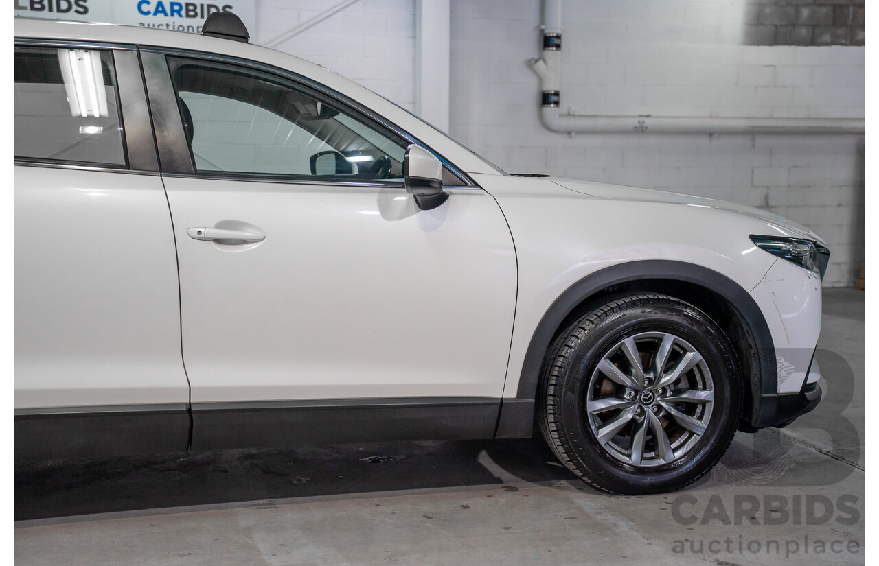 01/2018 Mazda CX-9 Sport (FWD) MY18 4D Wagon Snowflake White Pearl Turbo 2.5L - 7 Seater