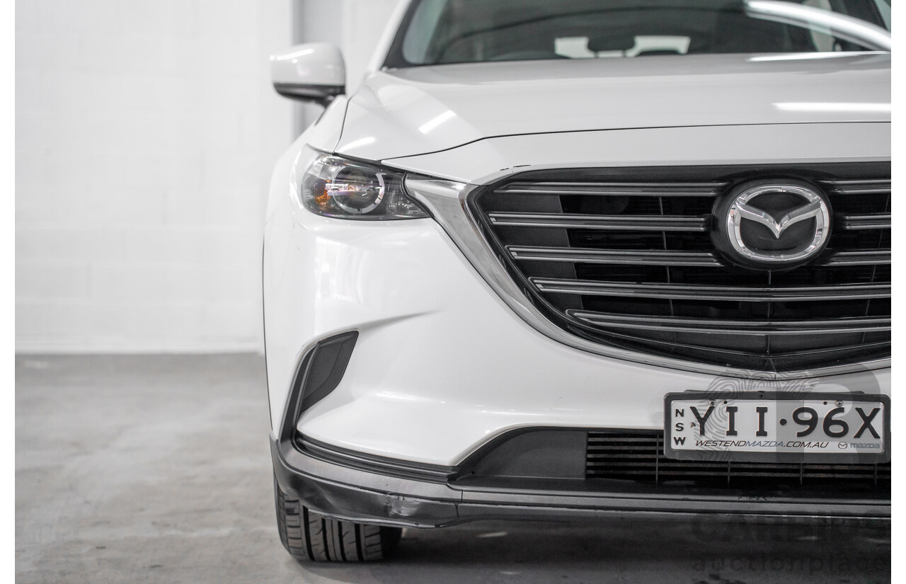 01/2018 Mazda CX-9 Sport (FWD) MY18 4D Wagon Snowflake White Pearl Turbo 2.5L - 7 Seater