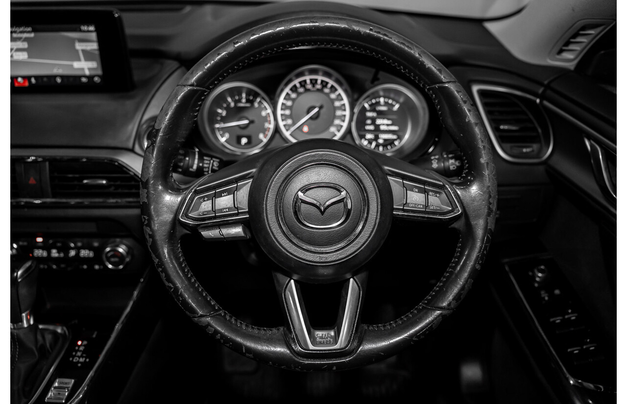 01/2018 Mazda CX-9 Sport (FWD) MY18 4D Wagon Snowflake White Pearl Turbo 2.5L - 7 Seater