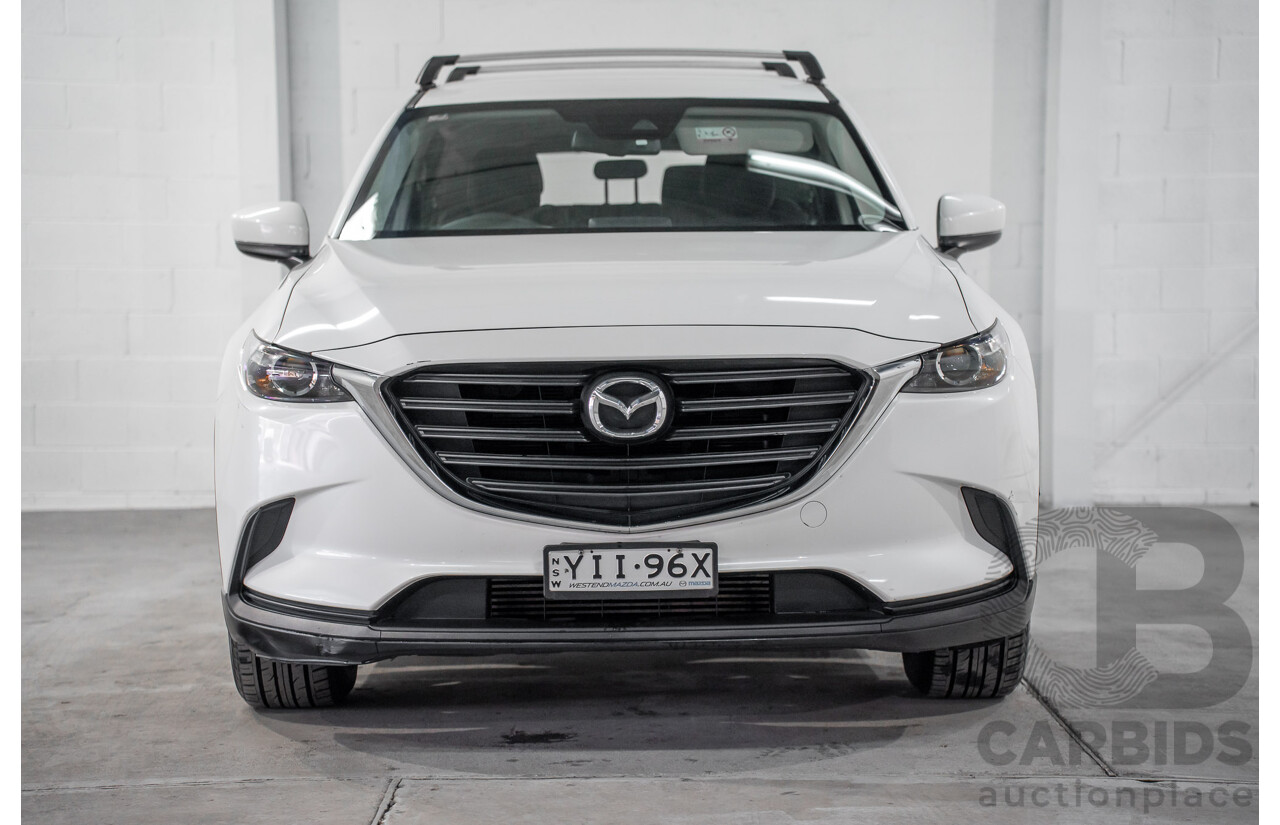 01/2018 Mazda CX-9 Sport (FWD) MY18 4D Wagon Snowflake White Pearl Turbo 2.5L - 7 Seater