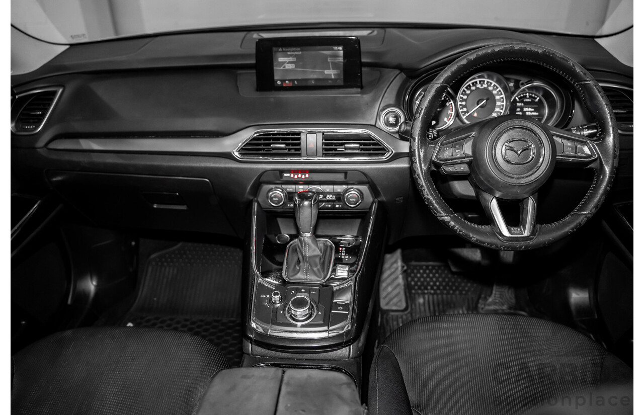 01/2018 Mazda CX-9 Sport (FWD) MY18 4D Wagon Snowflake White Pearl Turbo 2.5L - 7 Seater