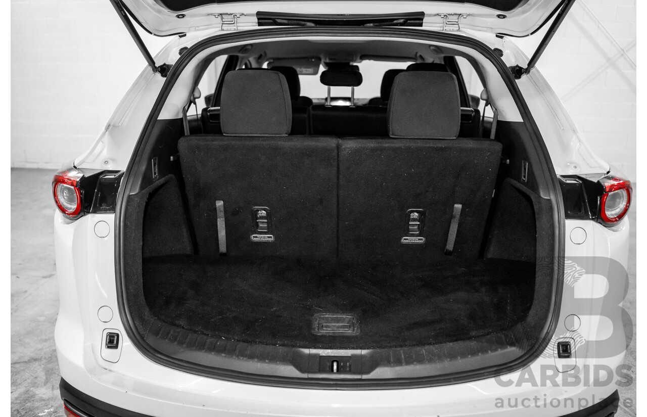 01/2018 Mazda CX-9 Sport (FWD) MY18 4D Wagon Snowflake White Pearl Turbo 2.5L - 7 Seater