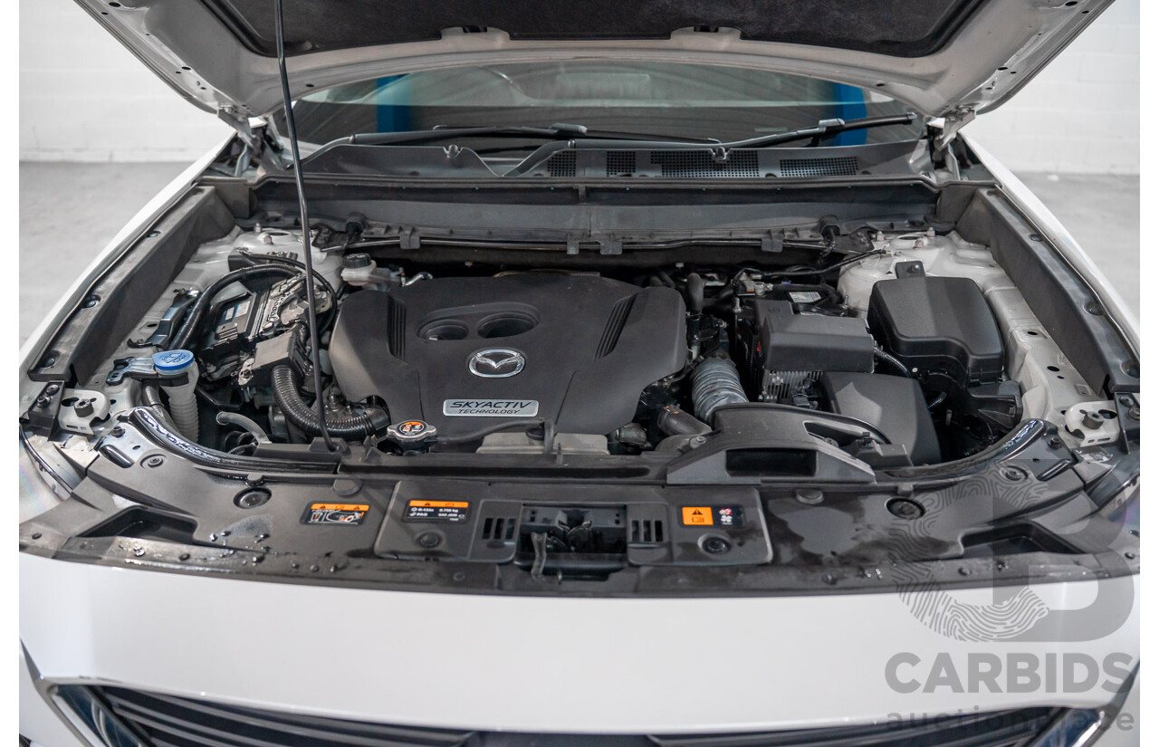 01/2018 Mazda CX-9 Sport (FWD) MY18 4D Wagon Snowflake White Pearl Turbo 2.5L - 7 Seater