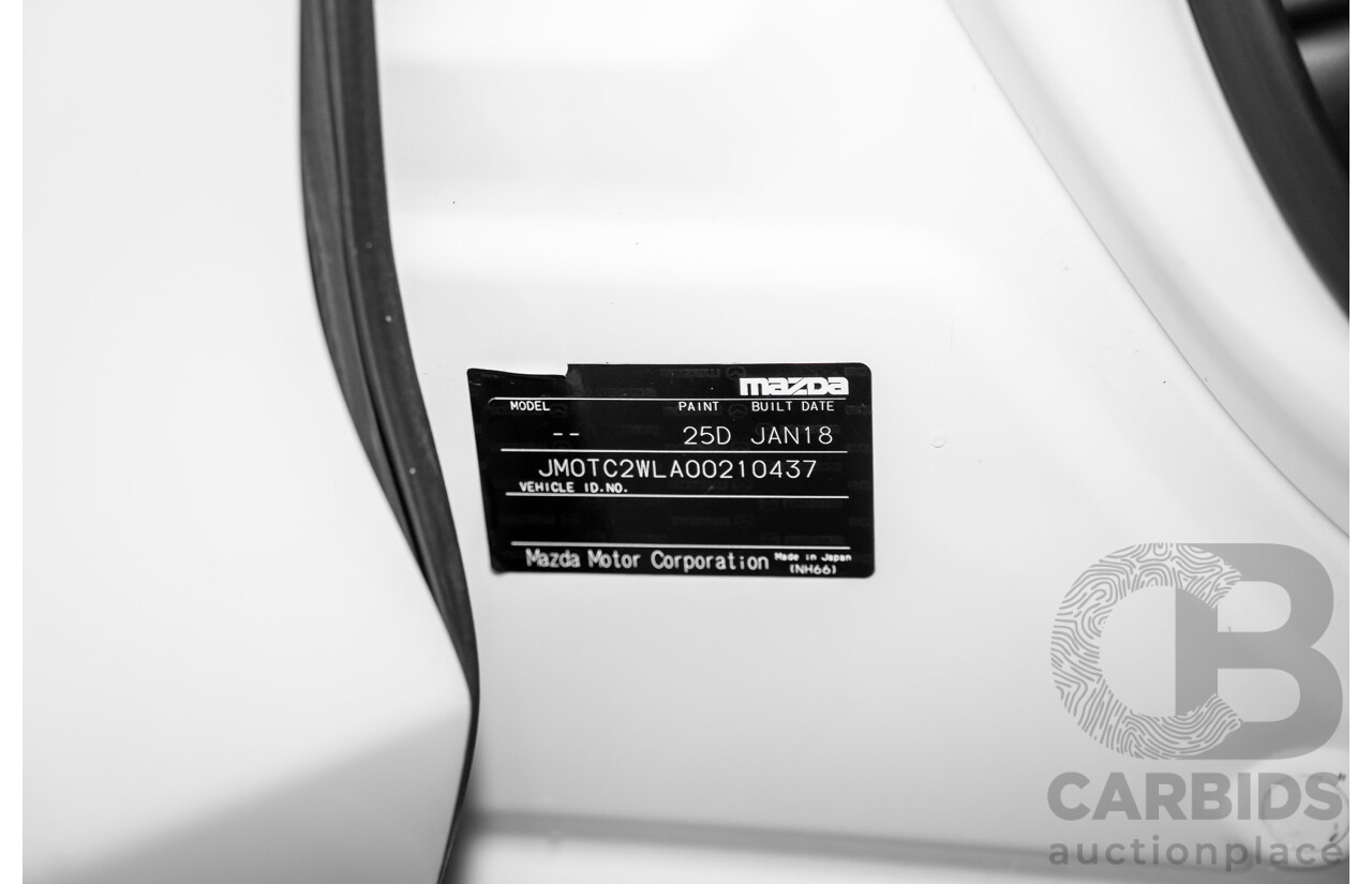 01/2018 Mazda CX-9 Sport (FWD) MY18 4D Wagon Snowflake White Pearl Turbo 2.5L - 7 Seater