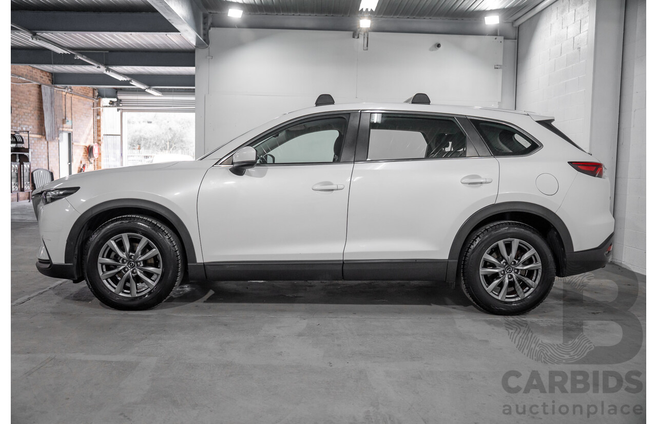 01/2018 Mazda CX-9 Sport (FWD) MY18 4D Wagon Snowflake White Pearl Turbo 2.5L - 7 Seater