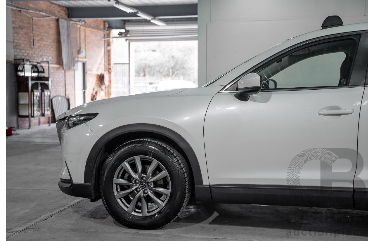 01/2018 Mazda CX-9 Sport (FWD) MY18 4D Wagon Snowflake White Pearl Turbo 2.5L - 7 Seater