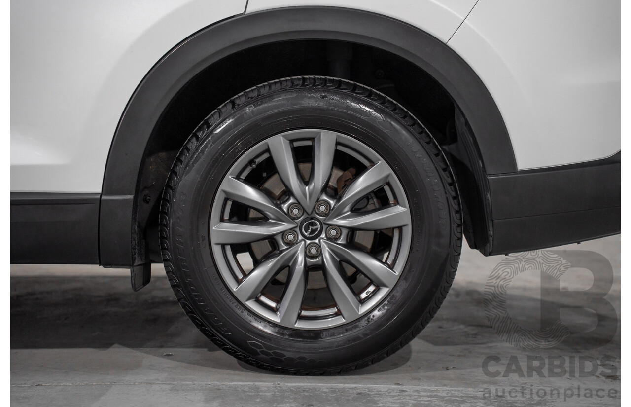 01/2018 Mazda CX-9 Sport (FWD) MY18 4D Wagon Snowflake White Pearl Turbo 2.5L - 7 Seater