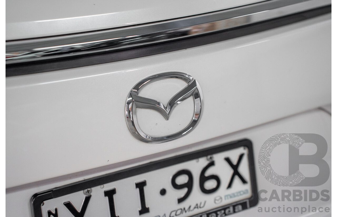 01/2018 Mazda CX-9 Sport (FWD) MY18 4D Wagon Snowflake White Pearl Turbo 2.5L - 7 Seater