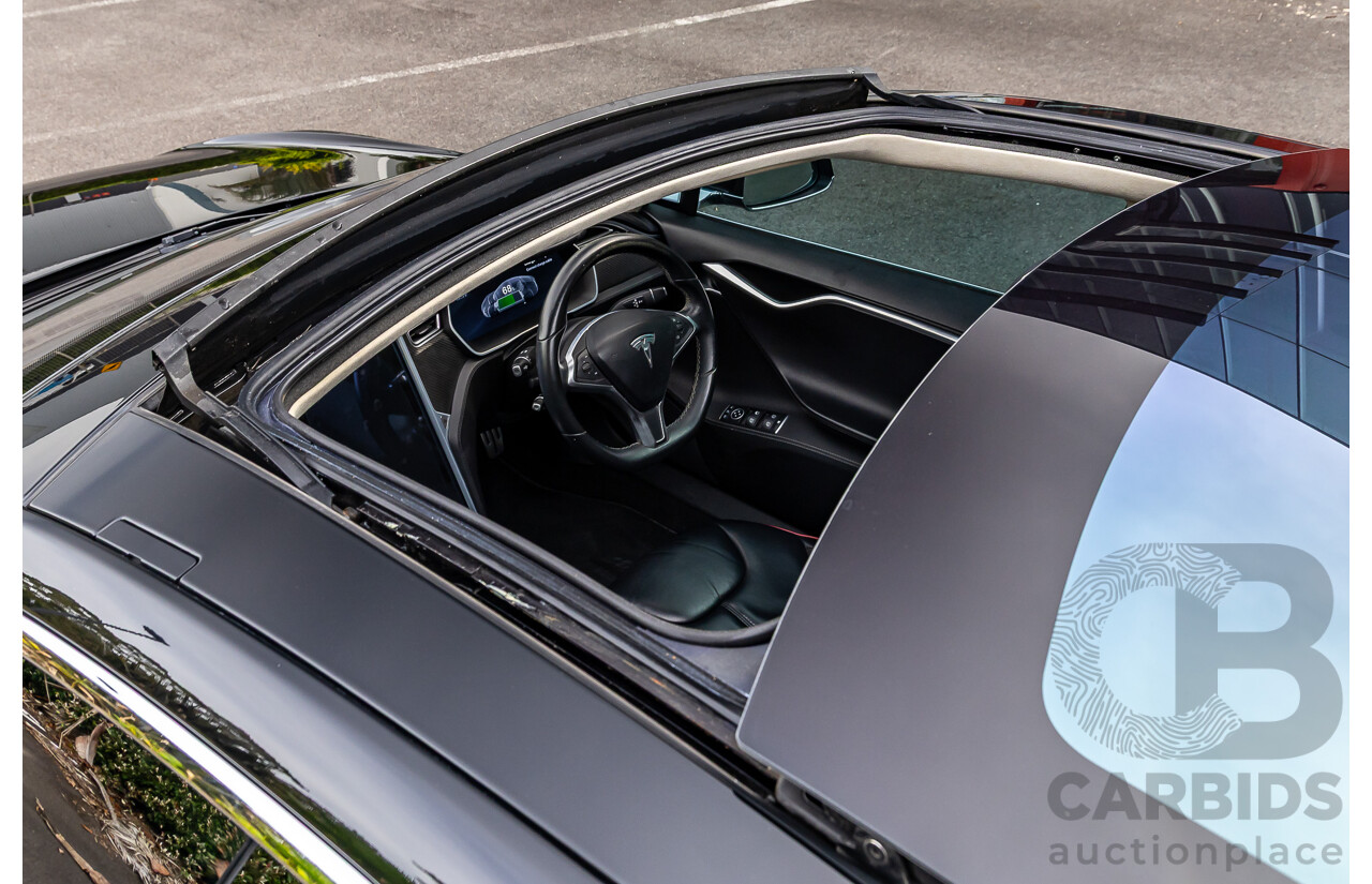 11/2014 Tesla Model S P85+ Performance Plus 4d Hatchback Black Dedicated Electric EV 310kw