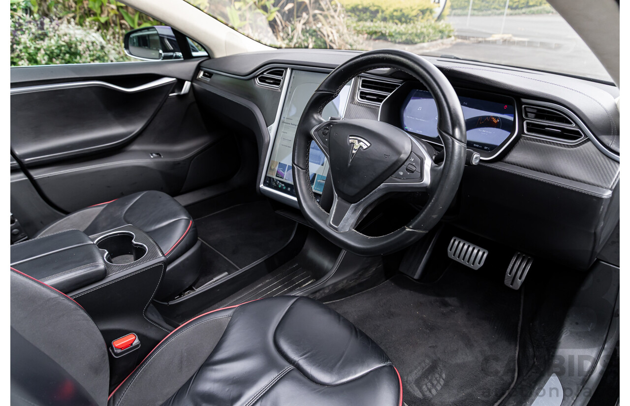11/2014 Tesla Model S P85+ Performance Plus 4d Hatchback Black Dedicated Electric EV 310kw